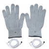 KYJiuLiu Conductive Silver Fiber Gloves,Grounding Gloves,Release Static Electricity,Massage Glove,Touch Screen,1