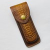 Folding Pocket Knife Sheath 5.2" Cow Leather Belt Case Case