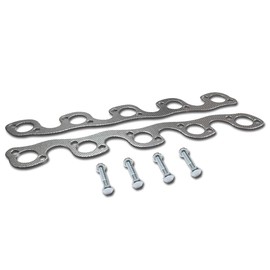 Auto Dynasty Aluminum Exhaust Manifold Header Gasket Set Compatible with 96-02 Dodge Ram Truck 2500/3500 8.0L V10