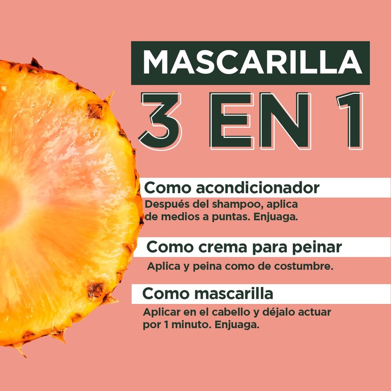 Kit Garnier Fructis Hair Food Piña 2 pack de mascarilla