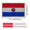 2PCS Americas Paraguay Flag Patch Embroidered Morale Patch Military Tactical
