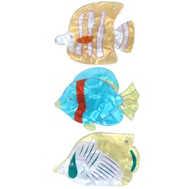 Bgffuy Fish Hair Claw Clips for Women，Ocean Animals Hair Clips - Fish Hair Accessories Gifts For Girls (yellow)