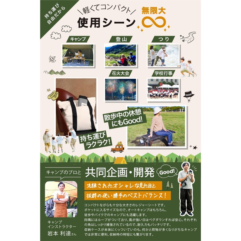 Eluvina Leisure Sheet, Picnic Sheet, For 1 - 2 People,