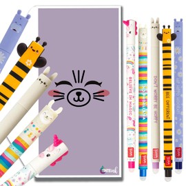 Tinte Ink Legami Erasable Pens Bundle Envelope - (Cute Collection (5 Pens))