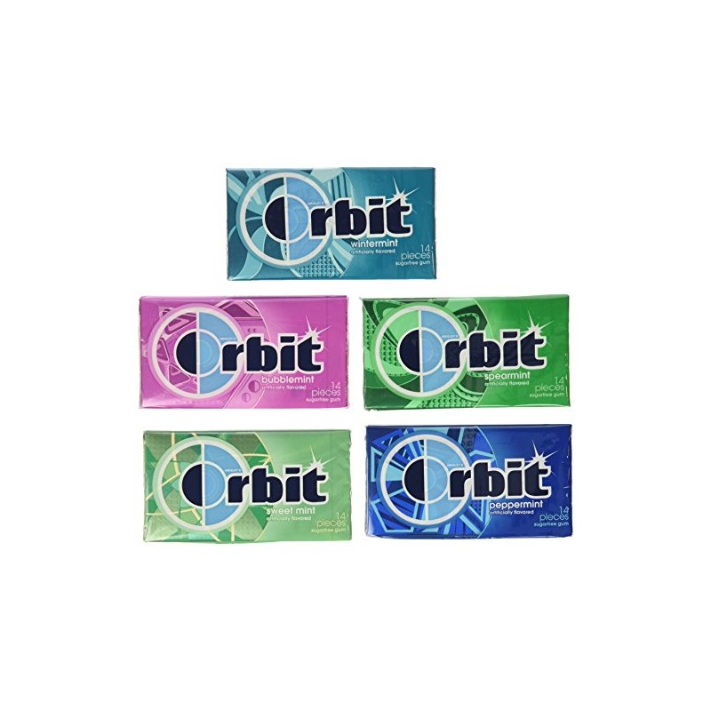 Wrigley's Orbit 20 Pack - 14 Piece Packages - Sugar