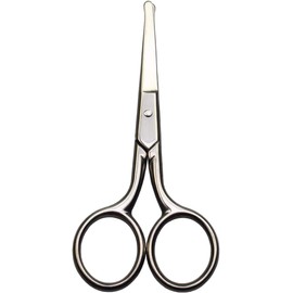 Professional Safety Grooming Scissors for Personal Care Facial Hair Removal and Ear Nose Eyebrow Trimming Stainless Steel Fine Straight Tip Scissors Men