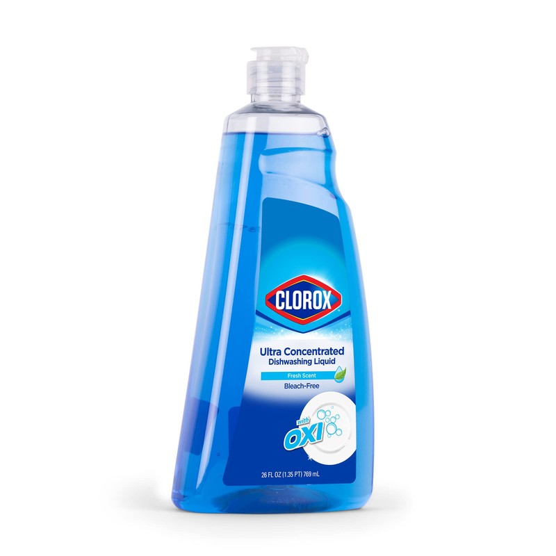 Clorox Ultra Concentrated Dishwashing Liquid Dish Soap with Oxi, Fresh
