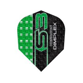 Harrows Dimplex S3 Green NO6 Dart Flights