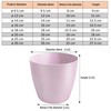 TULMERO Matte Flower Pot, Plastic Planter, Decorative Pot for Large