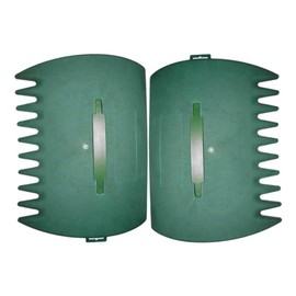QOTSTEOS Leaf Grabber Set, Garden and Yard Leaf Scoops Hand Rakes, Large Sized Leaf Grabbers or Leaves, Grass Clippings and Trash, Remove Fallen Collection Great Tool(Green,size:34x26cm)