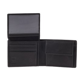 Greenburry Vintage RFID Wallet Leather Wallet Black, black, Vintage