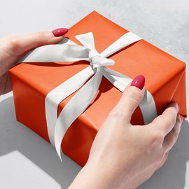 Jillson Roberts Bulk 1/4 Ream Solid Color Gift Wrap Available in 20 Colors, 30" x 208', Orange Matte