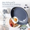 PRICUSIS Nonstick Ceramic Frying Pan Skillet, 8+12 Inch Induction Compatible