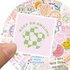 100 PCS Pink Motivational Stickers,Vinyl Waterproof Danish Pastel Sticker, for