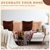 VitalCozy 6 Pcs Faux Fur Throw Pillow Covers Fluffy Couch
