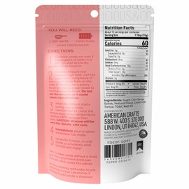 AC Sweetshop Hard Candy Mix, Strawberry, DIY Candy Making Kit for Kids & Adults, Candy Maker, 8 oz