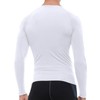 White Compression Shirts Long Sleeve Men Cool Dry Athletic Workout