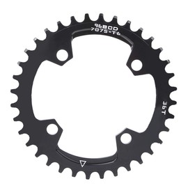 Bike Narrow Wide Round Aluminium Alloy Chainring Repair Chainring for Mountain Bikes, Standard 96BCD (The Bolt Centre Distance is 96 mm) (36T), Chainring Bicycle Chainring Round