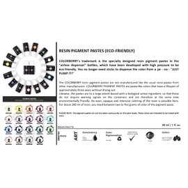 COLORBERRY Resin Pigment Paste - Ultra Highly pigmented Resin Art Paste for Coloring Your Synthetic Resin/epoxy Resin in a 30 ml Bottle (Pastel Violet)