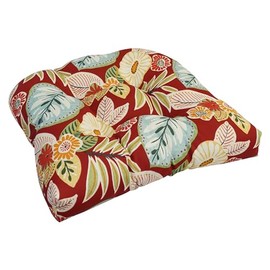 Blazing Needles Outdoor Rounded Back Chair Cushion, 19" x 19", Marlow Beachside