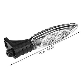 Qiilu Señales de LED para motocicleta, 2 luces LED de señal de de 12 V, indicadores de motocicleta, intermitentes ámbar para R1200GS ADV 2014-2017