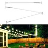 Amadget Stainless Steel Black Wire Rope, Globe String Lights Hanging