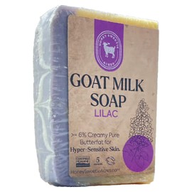 Honey Sweetie Acres Fresh Off The Goat All Natural Moisturizing 5 Oz Bar Of Handmade Lilac Goat Milk Soap