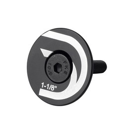 Deda Elementi Unisex's Flat Top Cap & Bolt, Black, 1 1/8"