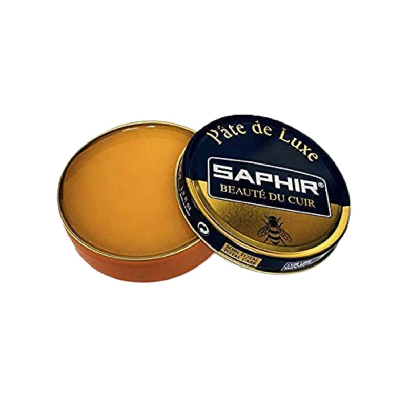 Saphir Pate De Luxe Shoe Polish 50ml - Wax Yellow