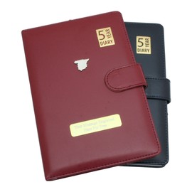 Gamekeepers Cottage gifts Spain Outline Map 5 Year Diary Planner A5 Burgundy or Blue & Free Engraving (Blue) 590