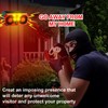 Qualirey 4 Pcs Solar Outdoor Motion Sensor Alarm Motion Sensor