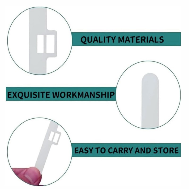 BEANPRECOY Vertical Blind Clips Top Hangers 20 Pack - Double