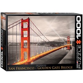 EuroGraphics San Francisco Golden Gate Bridge Puzzle (1000-Piece) (6000-0663) , Black
