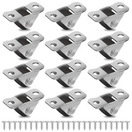 12 PCS Mini Caster Wheels, 0.5 Inch Rubber Rolling Wheels Low Profile Mini Swivel Steel Casters Metal Fixed Plate Castor Wheel for Small Appliances Furniture DIY Project