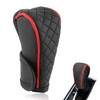 MOXRUQ Leather Car Gear Shift Knob Cover, Anti-Slip Breathable Shifter
