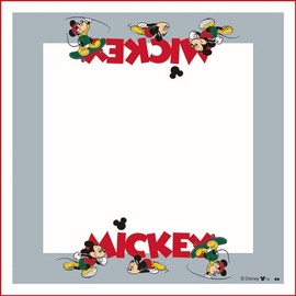 Ken Onishi 605351 Mickey Lunch Cloth, 16.9 x 16.9 inches (43 x 43 cm)