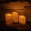 Comenzar Flameless Candles Birch Bark Candle LED Candles Home Decor
