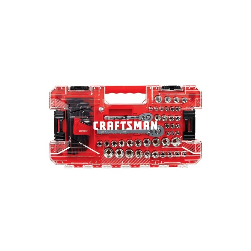 CRAFTSMAN Versastack Mechanics Tool Set, 1/4 and 3/8 Inch Drive,