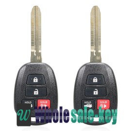 WHOLESALE KEY 2 for 2014 2015 2016 2017 Toyota Corolla Keyless Remote Car Key Fob HYQ12BEL H