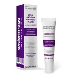 Exderm Age Crema Contorno de Ojos Antiedad y Antiojeras Reduce Bolsas con Retinol Protena de Soya Extracto Avena Tratamiento Reafirmante 15 Ml        