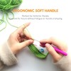 0.75 mm Small Size Crochet Hooks, Ergonomic Soft Handle Crochets