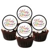 Happy Retirement Edible Cupcake Toppers – Colorful Celebration Designs for