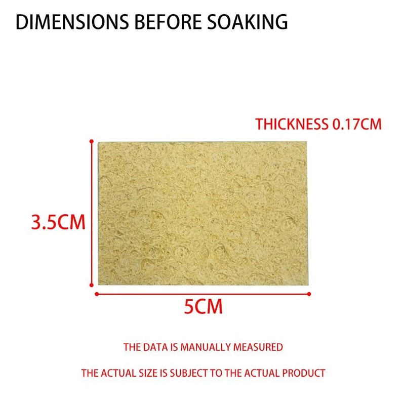 Soldering Iron Tip Cleaning Sponge Pads Yellow Honeycomb Sponges (10)