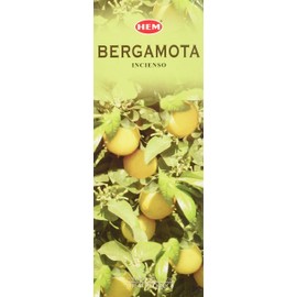 Bergamot - Box of Six 20 Stick Tubes, 120 Sticks Total - HEM Incense