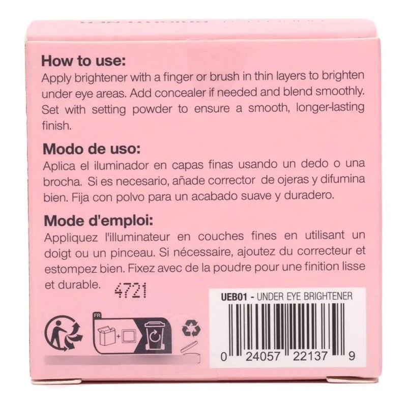 Iluminador For Debajo De Los Ojos Palladio, Corrector Del C