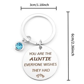 Yilousy Gifts for Auntie, Aunty Gift, Auntie Keyring, Auntie Christmas Gifts, Aunty Christmas Gifts, Presents for Auntie, Christmas Gifts for Auntie, Auntie Birthday Gifts, Auntie Gifts from Niece