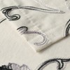 VOGOL Kitchen Curtain Valances for Small Windows, Gray Vines Embroidered