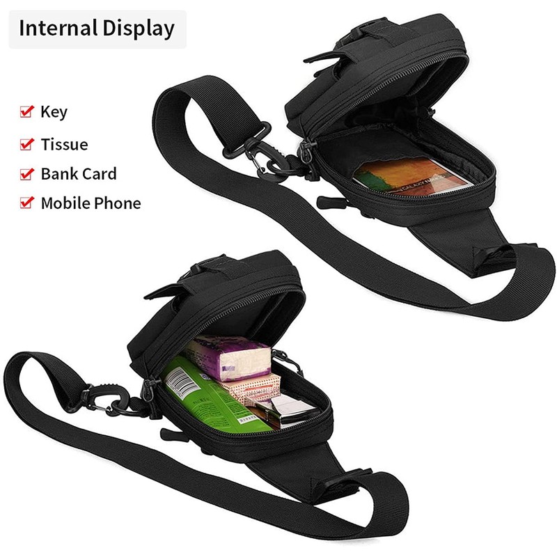 Mini Pechera Bandolera Táctica Premium Bolso Para Celular (Verde)