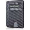 Teskyer Card Case, Thin, Slim, Carbon Fiber, Magnetic, Anti-Skimming, Card