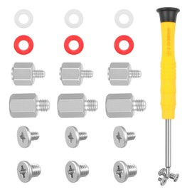 19 PCS M.2 SSD Screws Kit, Motherboard Standoffs and Screws, M.2 SSD Mounting Screw Kit Used for Mainboard Repair of Laptop & Computers Fan Screw PC Case